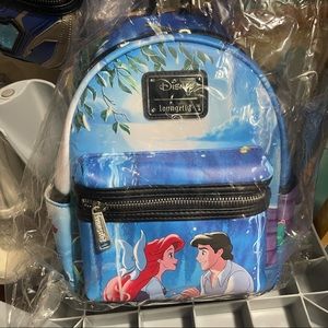 NWT loungefly Ariel kiss the girl backpack